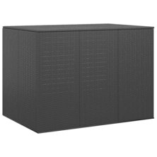 Tuinbox 145x100x103 cm polyetheen rattan zwart