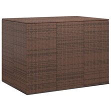 Tuinbox 145x100x103 cm polyetheen rattan bruin