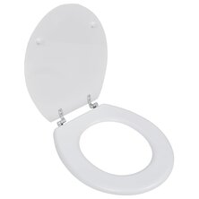 Toiletbril simpel ontwerp MDF wit