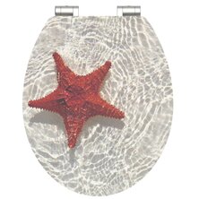 SCH&Uuml;TTE Toiletbril met soft-close RED STARFISH MDF hoogglans