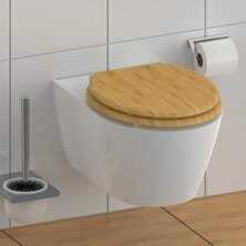 SCH&Uuml;TTE Toiletbril met soft-close NATURAL BAMBOO