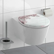 SCH&Uuml;TTE Toiletbril met soft-close FLOWERS & WOOD