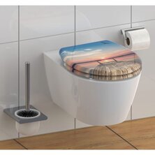 SCH&Uuml;TTE Toiletbril met soft-close quick-release SUNSET SKY