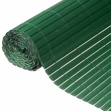 Nature Tuinscherm dubbelzijdig 1x3 m PVC groen