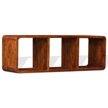 Tv-meubel 120x30x40 cm massief hout met honingafwerking