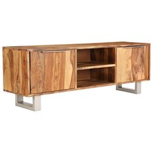 Tv-meubel 118x30x40 cm sheeshamhout met honing afwerking