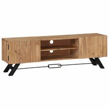 Tv-meubel 140x30x45 cm massief acaciahout