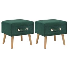 Nachtkastjes 2 st 40x35x40 cm fluweel groen