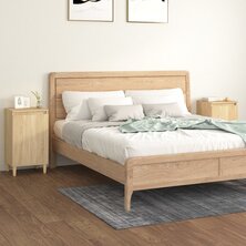 Nachtkastjes 2 st 40x35x70 cm bewerkt hout sonoma eikenkleurig