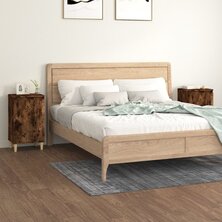 Nachtkastjes 2 st 40x35x70 cm bewerkt hout gerookt eikenkleurig