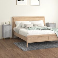 Nachtkastjes 2 st 40x35x70 cm bewerkt hout grijs sonoma eiken