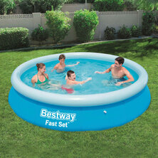 Bestway Zwembad Fast Set opblaasbaar rond 366x76 cm 57273 6942138951356