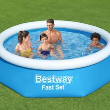 Bestway Zwembad Fast Set opblaasbaar rond 244x66 cm 57265 6941607309995