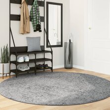 Vloerkleed PAMPLONA shaggy hoogpolig modern &Oslash; 200 cm grijs 8721012228702