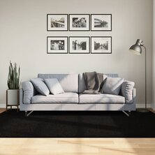 Vloerkleed HUARTE laagpolig zacht wasbaar 160x230 cm zwart 8721012227187