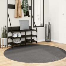 Vloerkleed IZA laagpolig Scandinavisch &Oslash; 160 cm antraciet 8721012230378