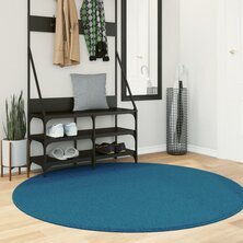 Vloerkleed OVIEDO laagpolig &Oslash; 160 cm turquoise 8721012232136