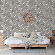 DUTCH WALLCOVERINGS Behang Onyx donkergrijs 3294270352090