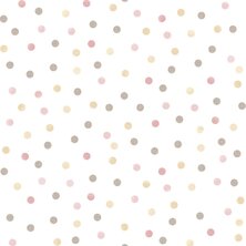 Noordwand Behang Mondo baby Confetti Dots roze/wit/bruin 8022560130258