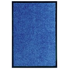 Deurmat wasbaar 40x60 cm blauw 8720286064917