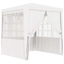 Partytent met zijwanden professioneel 90 g/m&sup2; 2x2 m wit 8719883767598