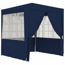 Partytent met zijwanden professioneel 90 g/m&sup2; 2x2 m blauw 8719883767604