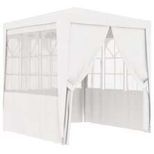 Partytent met zijwanden professioneel 90 g/m&sup2; 2,5x2,5 m wit 8719883767611