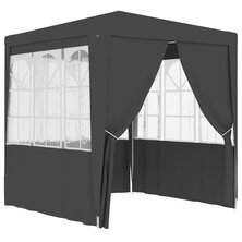 Partytent met wanden professioneel 90 g/m&sup2; 2,5x2,5 m antraciet 8719883767765