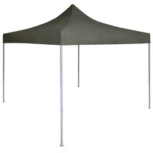 Partytent professioneel inklapbaar 2x2 m staal antraciet 8719883800356