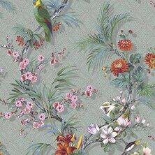 DUTCH WALLCOVERINGS Behang Tropical grijs 3294270236147