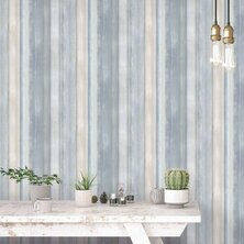 Evergreen Behang Gradient Stripes blauw 8022560073517