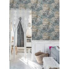 DUTCH WALLCOVERINGS Behang betongrijs en groen 5411012419271