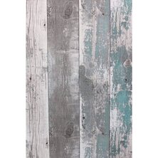 Topchic Behang Wooden Planks donkergrijs en blauw 5415058020026