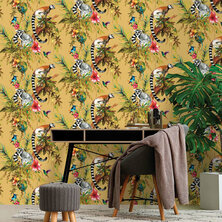 DUTCH WALLCOVERINGS Behang Lemur oker 5022976130500