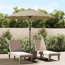 Parasol met aluminium paal 270 cm taupe