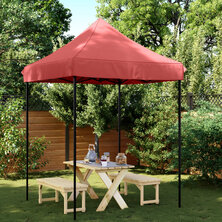 Partytent inklapbaar pop-up 200x200x306 cm bordeauxrood