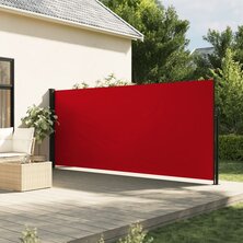 Windscherm uittrekbaar 180x600 cm rood