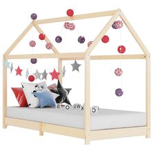 Kinderbedframe massief grenenhout 90x200 cm