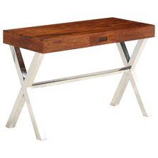 Bureau 110x50x76 cm massief acaciahout en honingafwerking