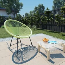 Tuinstoel Acapulco poly rattan groen