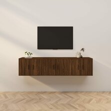 Tv-wandmeubels 3 st 57x34,5x40 cm bruin eikenkleur