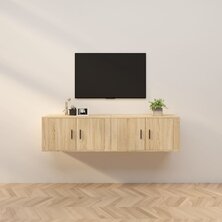 Tv-wandmeubels 2 st 80x34,5x40 cm sonoma eikenkleurig