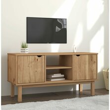 Tv-meubel OTTA 113,5x43x57 cm massief grenenhout