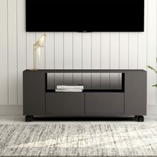 Tv-meubel 120x35x48 cm bewerkt hout grijs