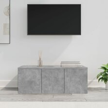 Tv-meubel 80x34x30 cm bewerkt hout betongrijs