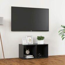 Tv-meubel 72x35x36,5 cm bewerkt hout grijs