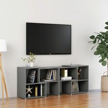 Tv-meubel 104x30x52 cm bewerkt hout grijs