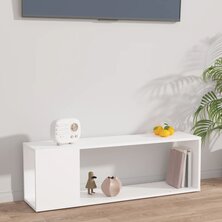Tv-meubel 100x24x32 cm bewerkt hout wit
