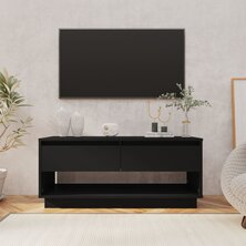 Tv-meubel 102x41x44 cm bewerkt hout zwart