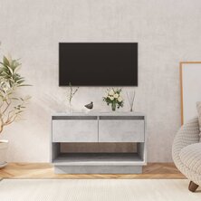 Tv-meubel 70x41x44 cm bewerkt hout betongrijs